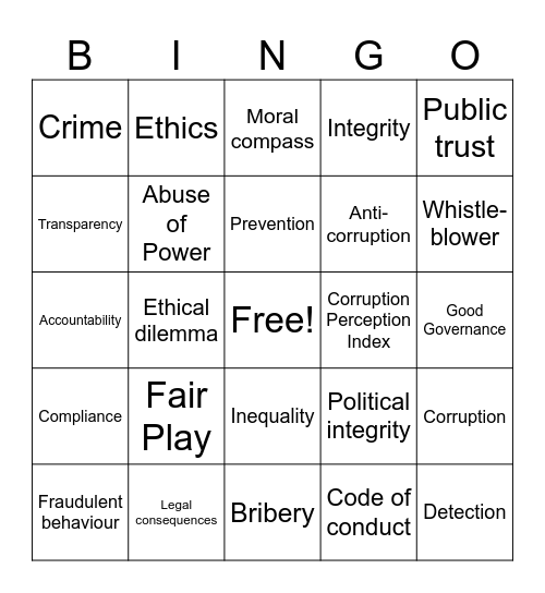 Icebreaker Bingo Card