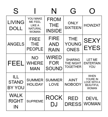 864 KARENS FAVES #2 Bingo Card