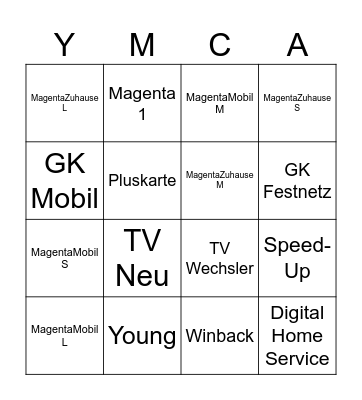 Absatzbingo Card