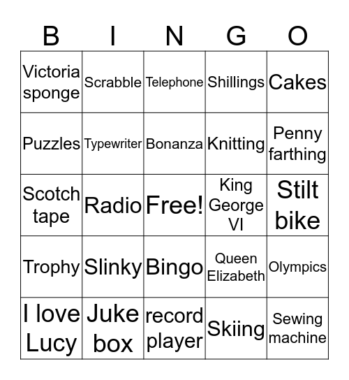 word bingo  Bingo Card