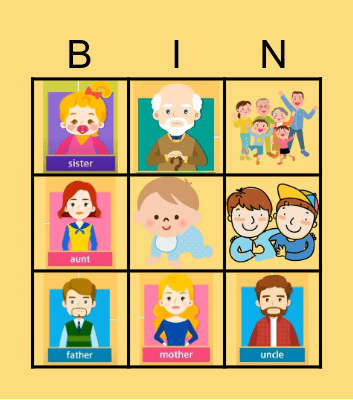 FAMILY Bingo Card