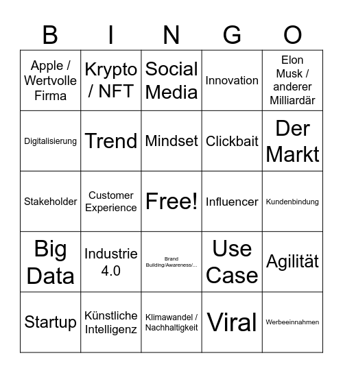 BWL - BINGO Card