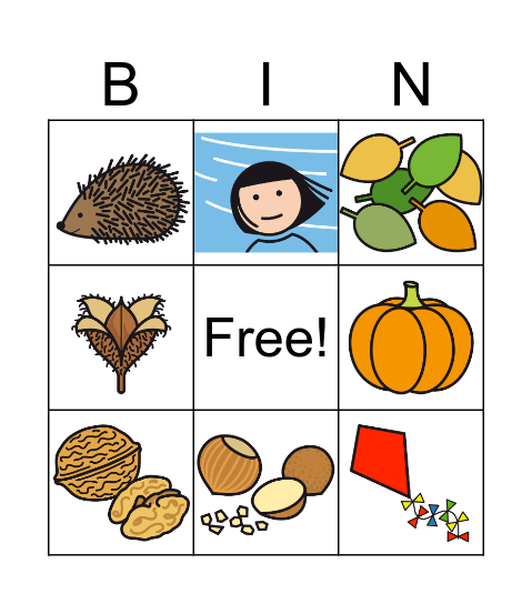 Herbst Bingo Card