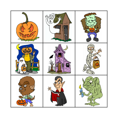 Halloween Bingo Card