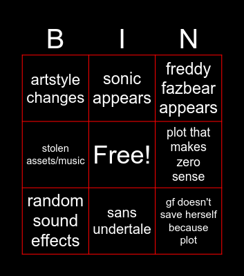 hornstromp peak animations bingo Card