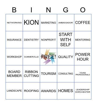 CHAMBER BINGO Card