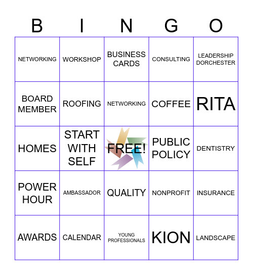 CHAMBER BINGO Card