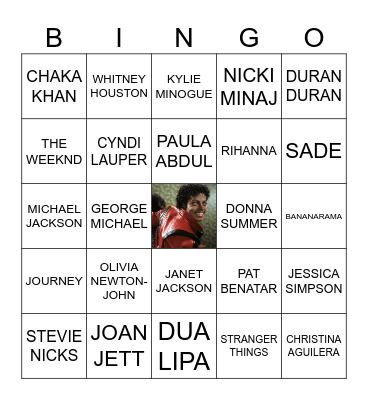 80s BINGO Card