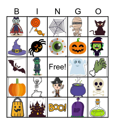 Halloween Bingo Card