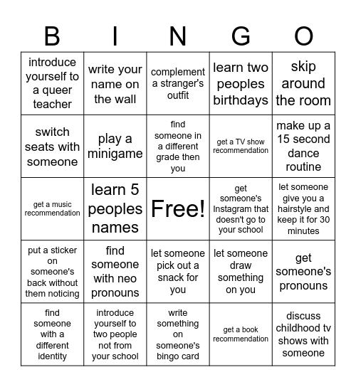 Bingo Card