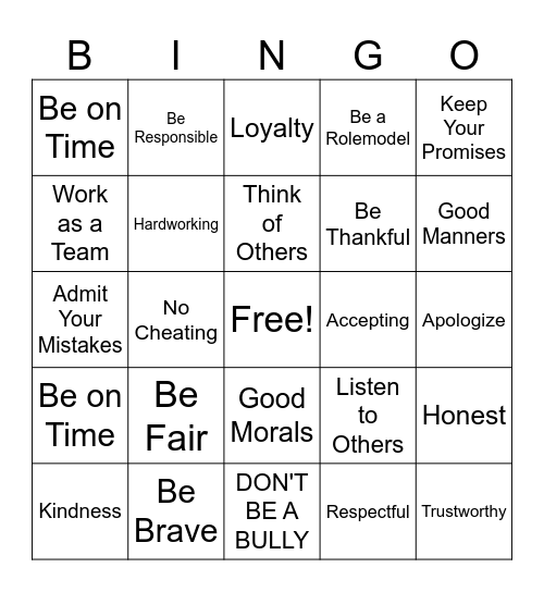 Bingo Card