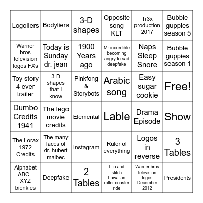 1979-2023 Bingo Card