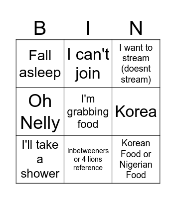 Wisey Bingo Card