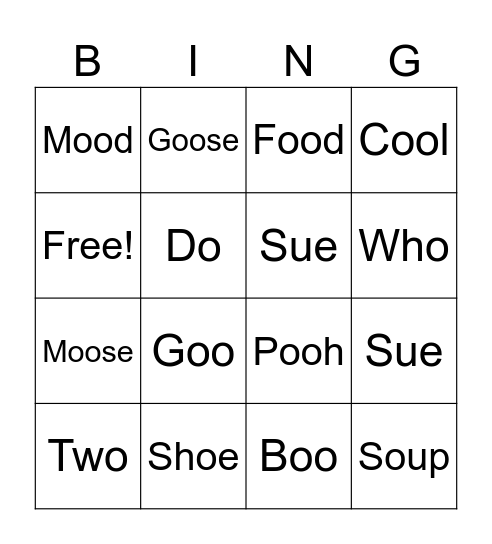 Halloween BINGO Card