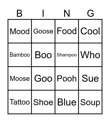 Halloween BINGO Card
