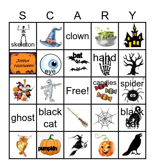 Haunted BINGO Card