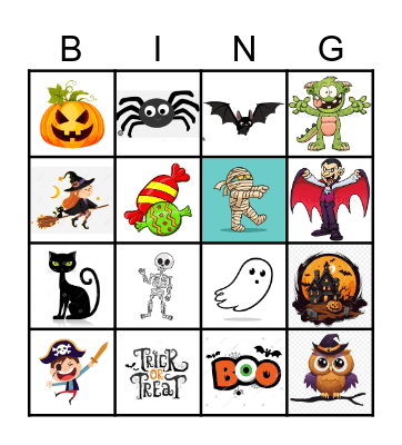 Halloween Bingo Card