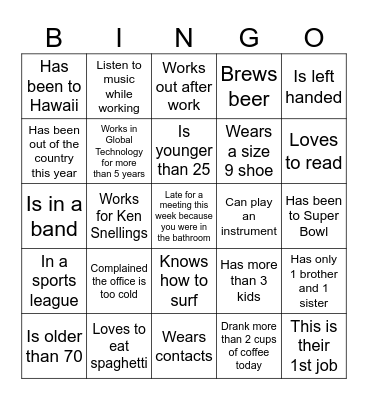 2023 WIT&O Day Bingo Card