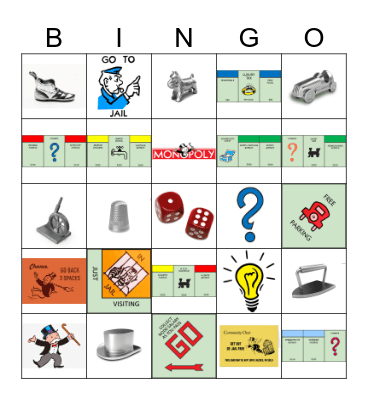 Monopoly Bingo Card