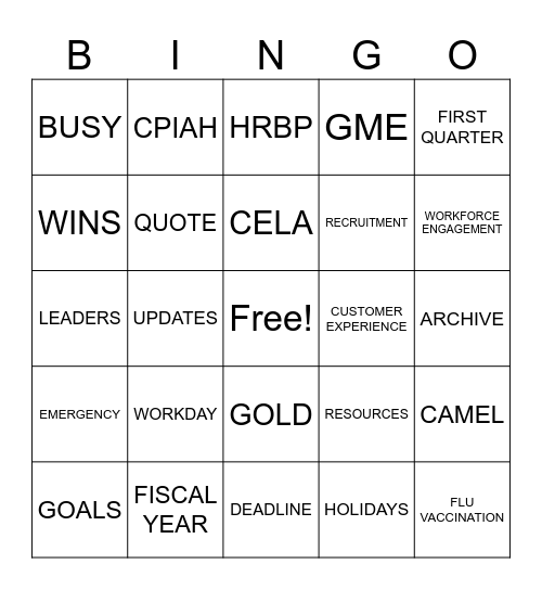 OCTOBER DIVISIONAL MEETING Bingo Card