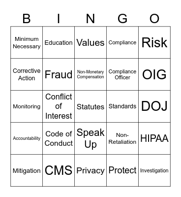 No Winner 5 Bingo Card