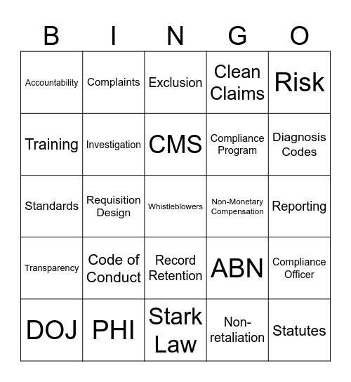 No Winner 7 Bingo Card