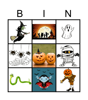 Halloween Bingo Card