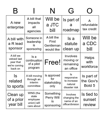 Liaison Retreat Bingo Card