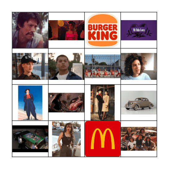 MI Vida Loca Bingo Card