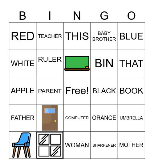 HELLO Bingo Card