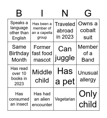 PPO Bingo! Bingo Card