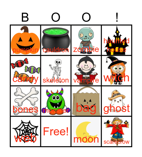 Halloween Bingo!!! Bingo Card