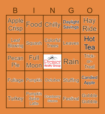 FALL Bingo Card