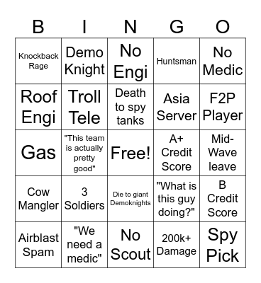 Wave 666 Bingo Card