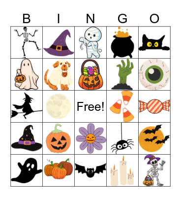 Halloween Bingo Card