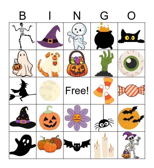 Halloween Bingo Card