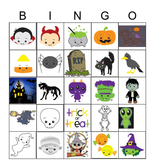 Spooky Bingo Card