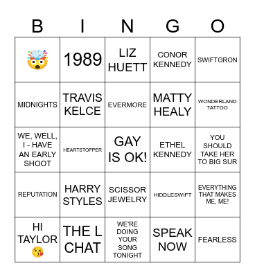 GAYLOR 101 BINGO! Bingo Card