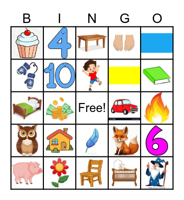 Rhyming Bingo! Bingo Card