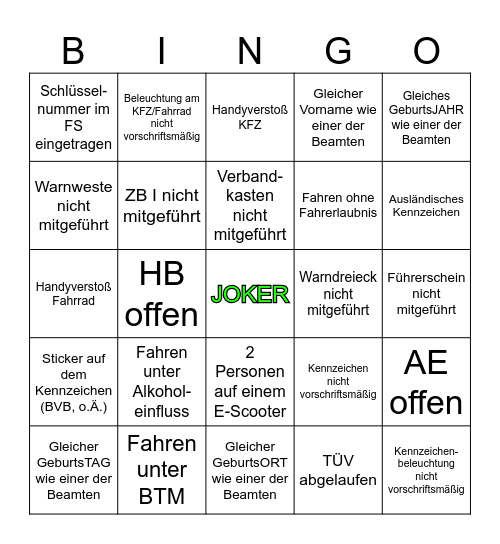 VK-Bingo Card