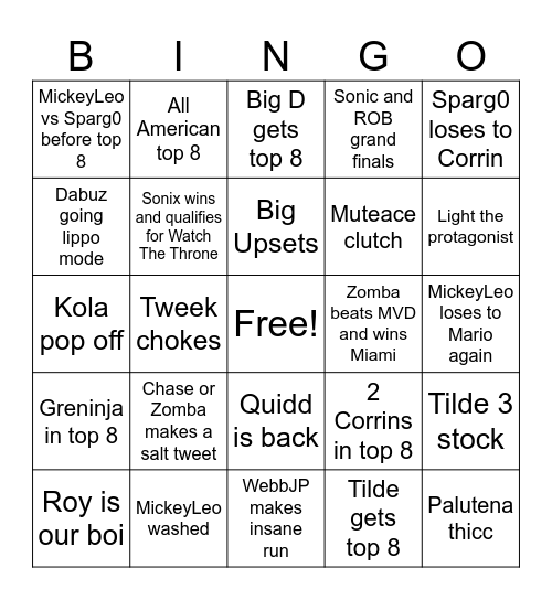 Luminosity Makes Moves Miami BINGO! Bingo Card