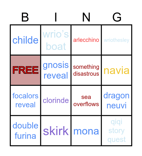 4.2 livestream bingo Card