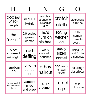 Kingdom Life Bingo Card