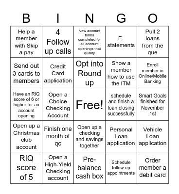 Florence Weekly Bingo Card