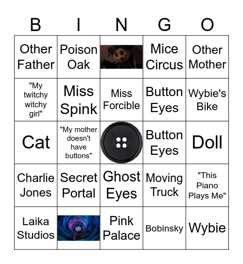 Coraline Bingo! Bingo Card