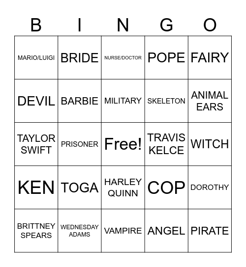 HALLOWEEN BINGO Card