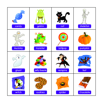 Happy Halloween! Bingo Card