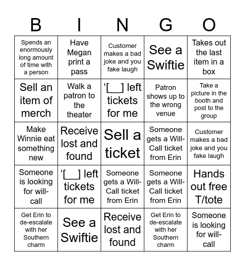 AFI FEST 2023 BINGO 10/26 Bingo Card