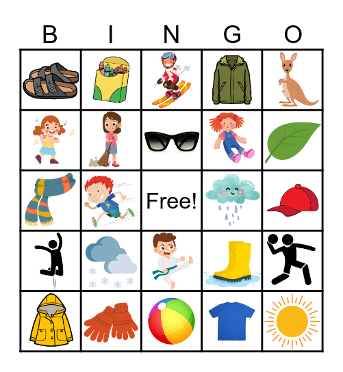 Picutre Bingo! Bingo Card