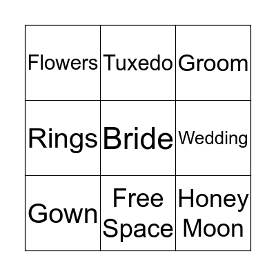 Walker-Wade Engagement Bingo Card